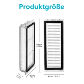 Wjelet Pack of 5 Replacement HEPA Filters Compatible with Dreametech L10s Ultra, L10s Pro, L10 Ultra, Z10 Pro, S10, S10 PRO, S10 PLUS, B101CN, 1C, W10, X10+, L10 + Plus, Z10 Pro, D10 PLUS