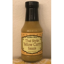 Trader Joe's Thai Yellow Curry Sauce 11oz (312g) Exclusive by Trader Joe's NEW coconuts Yummy