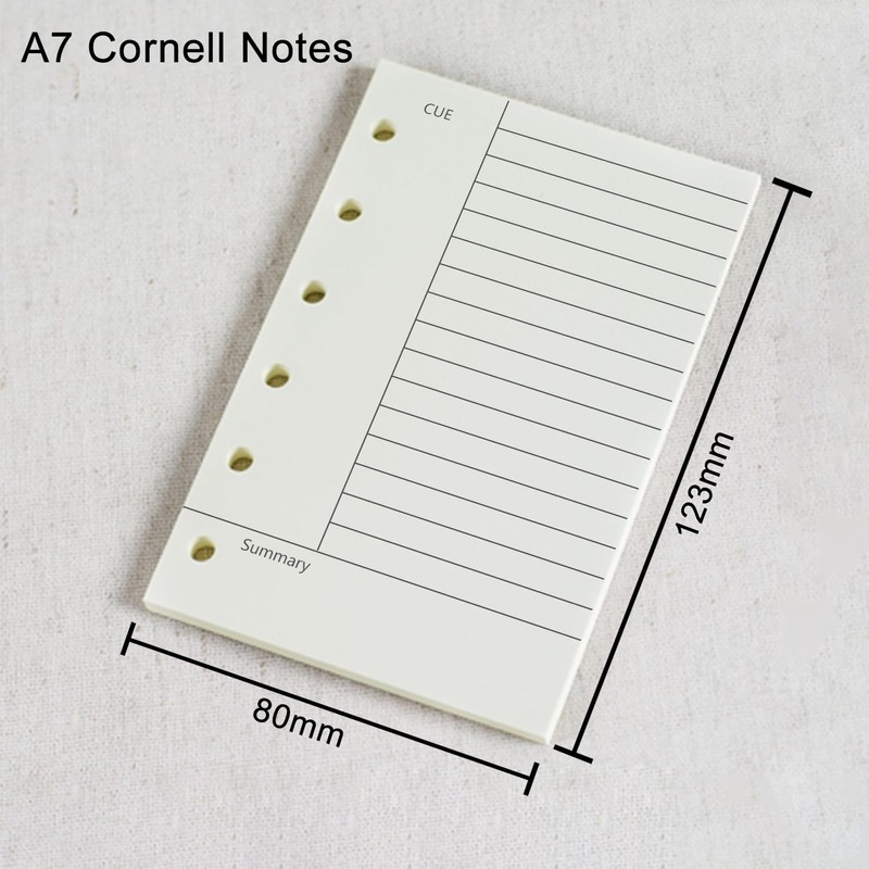 A7 Planner Refill, 3 Pack 135 Sheets/270 Pages Planner Inserts