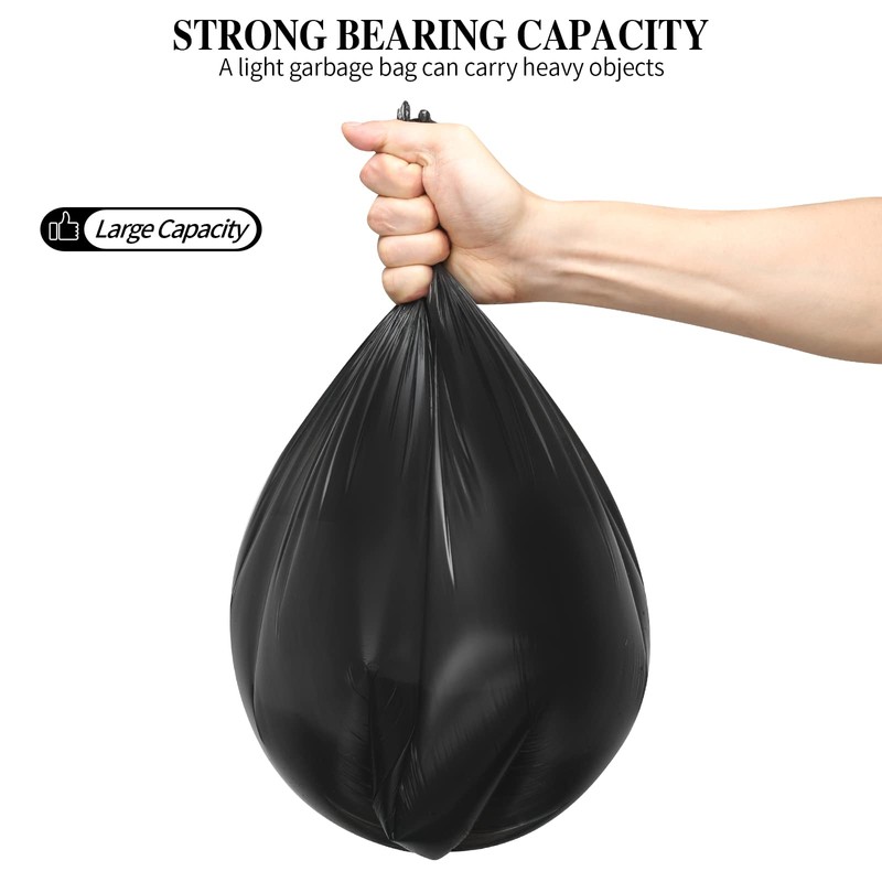 5 Rolls Small Trash Garbage Bags, 4 Gallon 100 Counts