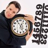 15 Pieces Clock Numerals Kit in Black Silver Gold DIY