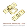 uxcell 4 Pcs Hasp Clasp Latch Lock, 30 x 18mm