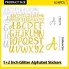 12 Sheets Gold Letter Stickers 624Pcs Alphabet Stickers Vinyl 1