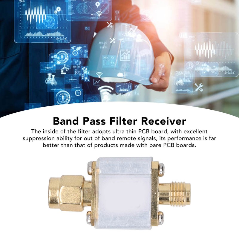 455MHz Bandpass Filter Low Insertion Loss Reduce Noise Aluminum Alloy
