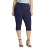 Rekucci Curvy Woman Ease into Comfort Plus Size Capri w/Tummy