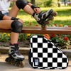 Bzocm Checkered Skate Bag For Ice Roller Inline Skates With