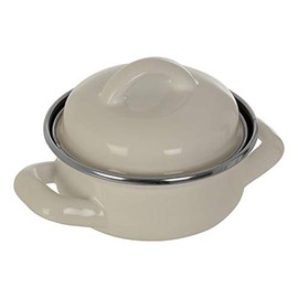 Premier Housewares 0104595 Mini Casserole Dish with Lid, Wide Handles, Enamel