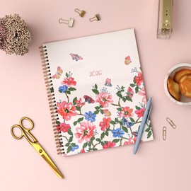 Blue Sky 2026 Weekly and Monthly Planner Calendar, January 2026 - December 2026, 8.5" x 11", Flexible Cover, Laminated Tabs, Durable Twin Wire Binding, Storage Pocket, Fly By