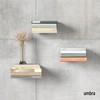 Umbra Conceal, Sturdy Metal Floating Bookshelf for Wall (Set of