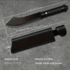 Kitchen Knife, Fixed Blade with Sheath, Multi-purpose Household, Camping, Barbecue,