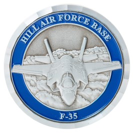 Artisan Owl United States Air Force USAF Hill Air Force Base AFB F-35 Challenge Coin