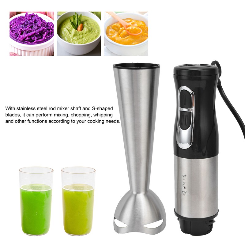 Food Blender Handheld Electric Stainless Steel Mixer Household Kitchen Tool