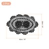 sourcing map 2 Pcs 16x10 Inch Handmade Crochet Doilies, Polyester