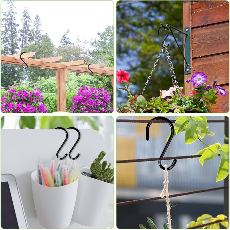 DINGEE 12 Pack 6 Inch Heavy Duty Large S Hook