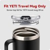 Snowfall Screw Top Lid Exclusive Fit for YETI Rambler Travel
