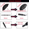 MRTLLOA 54/62 Inch Large Folding Golf Umbrella, Oversize Double Canopy