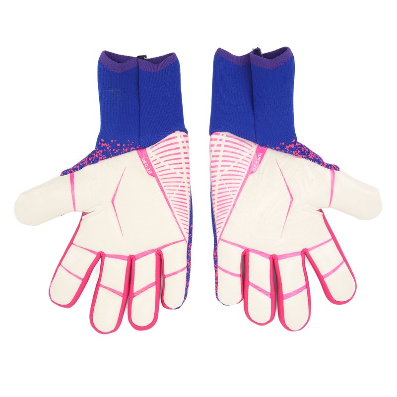 1Pair Goalkeeper Gloves Soccer Goalie Gloves Latex Strong Grip Breathable