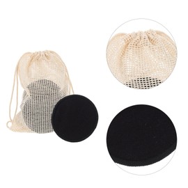 Baluue 16pcs Facial Pads Cotton Makeup Cleaning Reusable Gentle for Skin Types Face Makeup Washing Pads