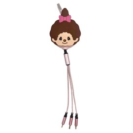Monchhichi Reel Type Multi Charging Cable Monchhicchan