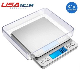 Unbranded Digital Scale 3000g x 0.1g Jewelry Pocket Gram Gold Silver Coin Herb Food Precis