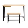 Calico Designs Homeroom Art Drawing Kids Desk and Bench Set