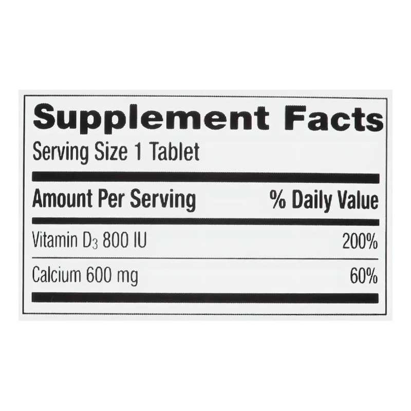Caltrate Salud Ósea Calcio 600 + D3 120 Tabletas, Americano