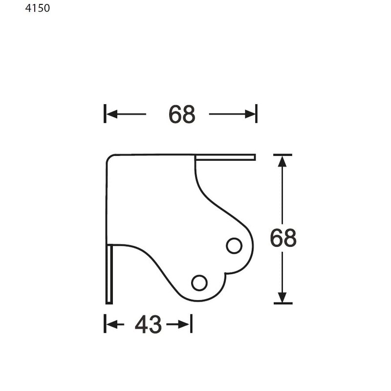 4150 Corner Large Dreischenklig