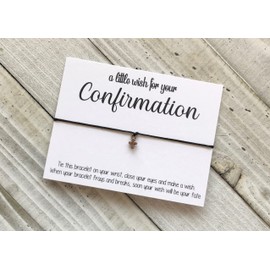Confirmation wish bracelet Confirmation gift cross wish bracelet cord wish bracelet