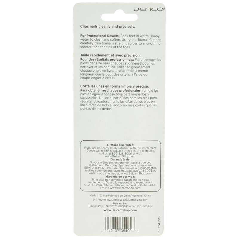 Denco Toenail Clipper, Silver