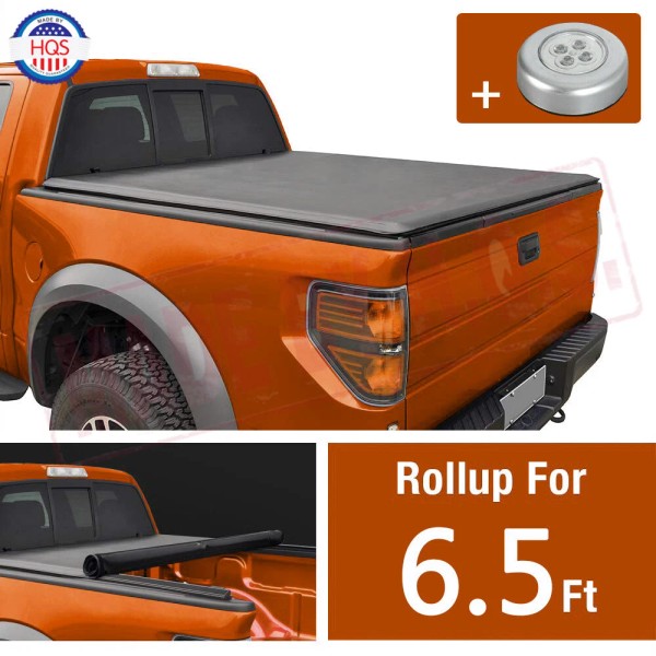 HQS 6.5FT Soft Roll Up Tonneau Cover For 2022 Toyota Tundra