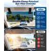 Car Anti-Glare Sun Visor for Daytime Driving – Gray Mounted