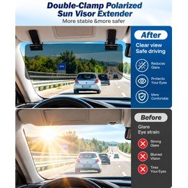 Car Anti-Glare Sun Visor for Daytime Driving – Gray Mounted Light-Reducing Shield for Bright Sunlight & Vehicle Use