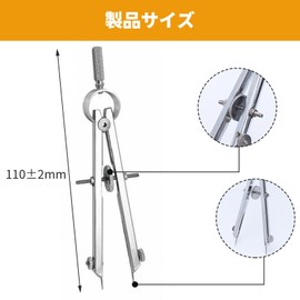 MAEXUS Drafting Tools Compass Spring Loaded Divider Metal Compass Rotating Divider Caliper Precision Drafting Compass Screw Compass for Drawing and DIY Leather Craft