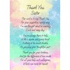 Thank You Poem Verse Card for Sister