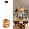 Rattan Pendant Light, Dining Table Lamp, Hanging Lamp, Boho Hanging