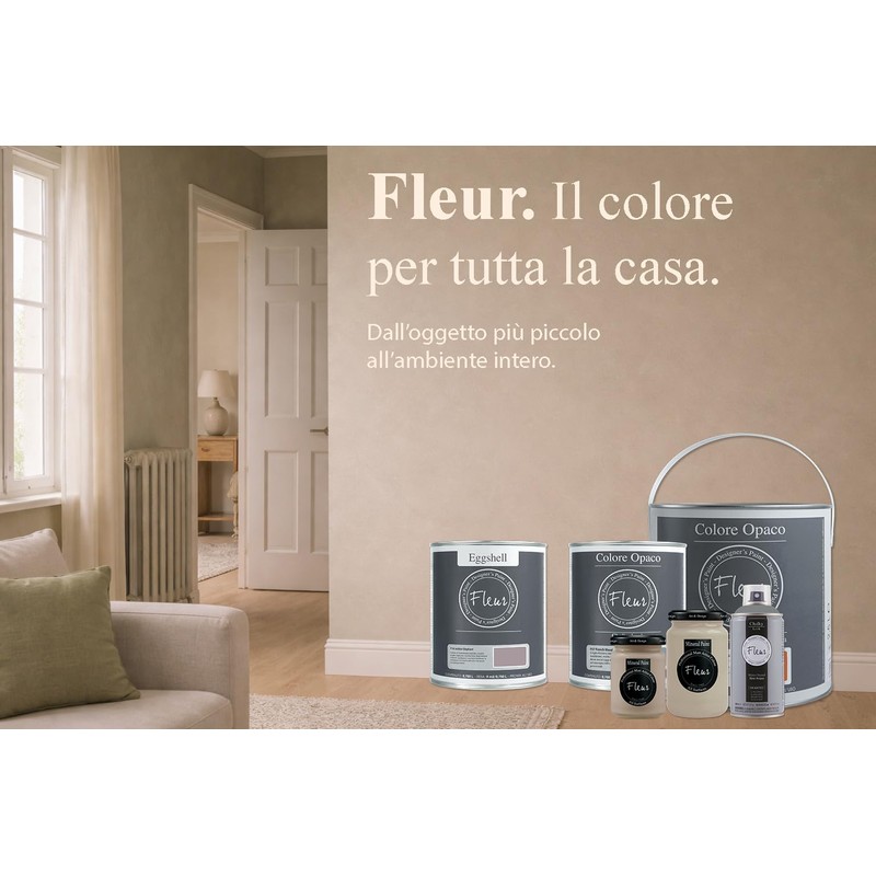 FLEUR DESIGNER'S PAINT | Pittura ad Acqua, Effetto Gesso Naturale,