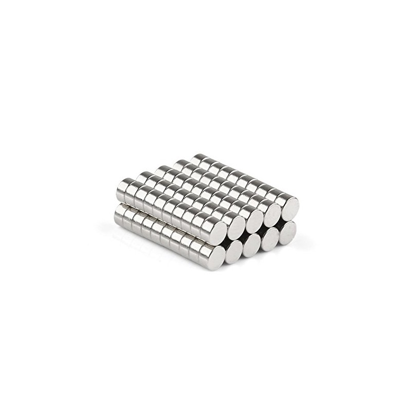 OMO Magnetics ネオジムマグネット ネオジウム磁石 N50 円形 丸型 3x1.5mm ニッケルメッキ 専用ケース付き