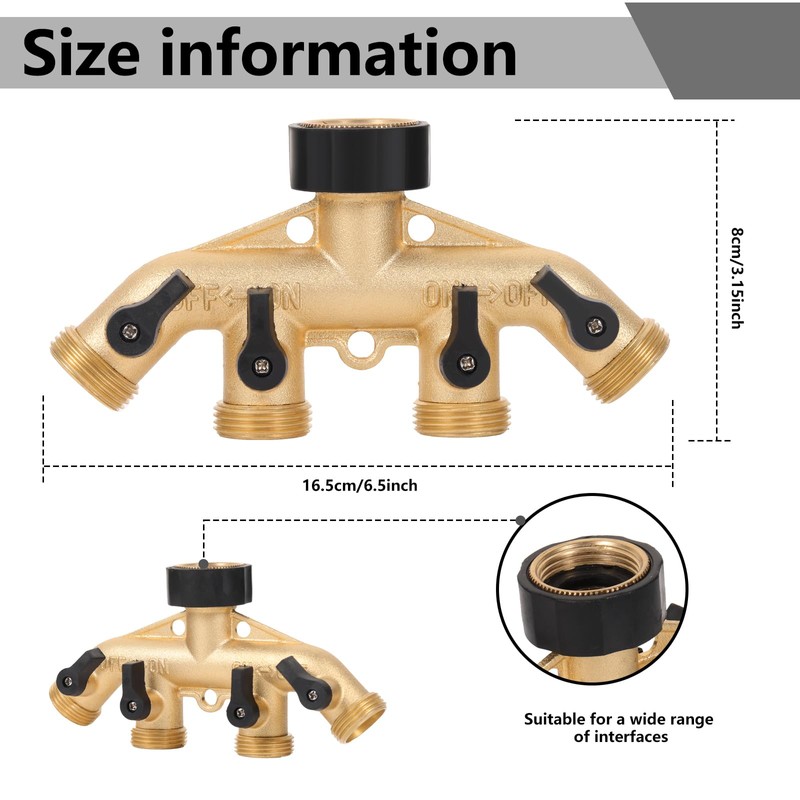 Gardena distributor, Gardena irrigation system, Gardena 4-way distributor, use up
