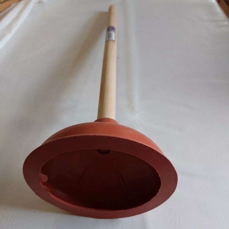 AquaPlumb Aqua Plumb Red Plunger 5 in Wooden Handle