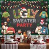 Avezano Ugly Sweater Party Backdrop Christmas Ugly Sweater Background for