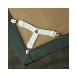 Bed Sheet Fastener Clips White DC000418 5ea