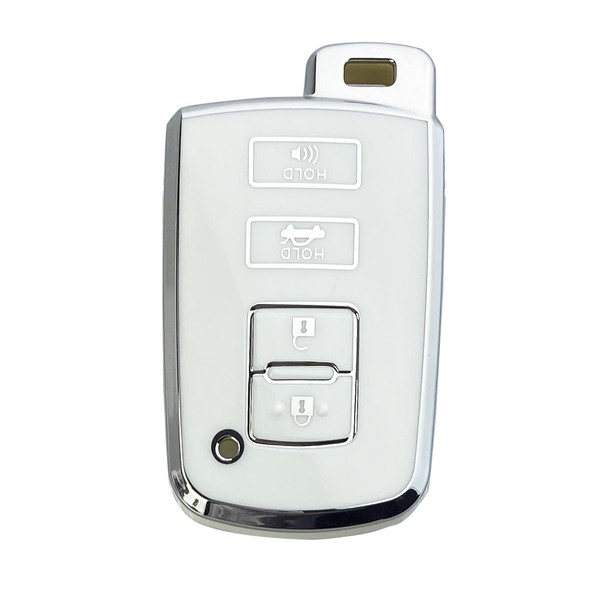 Yuebutor Key Fob Cover Case Compatible with Toyota Highlander Camry