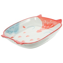 Alipis Ceramic Animal Dinner Plate for Boys and Girls Cartoon Food Dish Meal Plate for Children