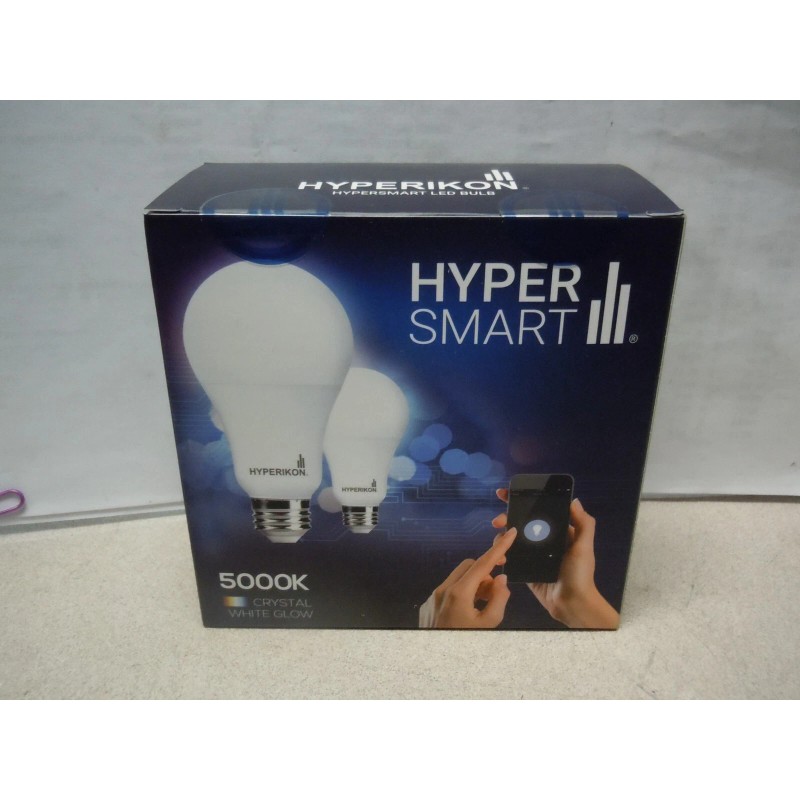 Hyperikon HyperSmart A19 5000k Dimmable LED Bulb Compatible with Smart