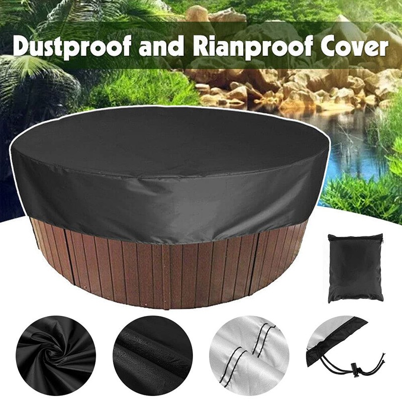 Round Hot Tub Cover Insulated, 80'' x 12''Anti UV Outdoor