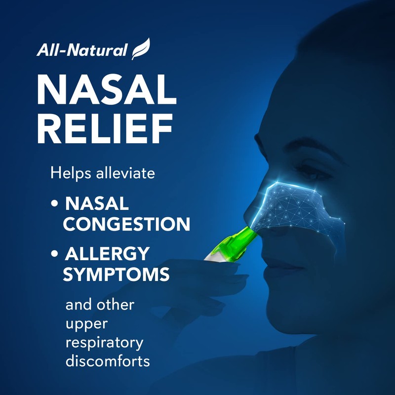 SinuCleanse Inhalo Nasal Dry Salt Inhaler, 100% All-Natural Deep Penetrating