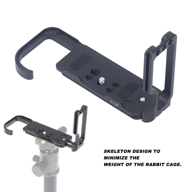 L Bracket Quick Release Plate Aluminum Skeleton Design 1/4 Inch