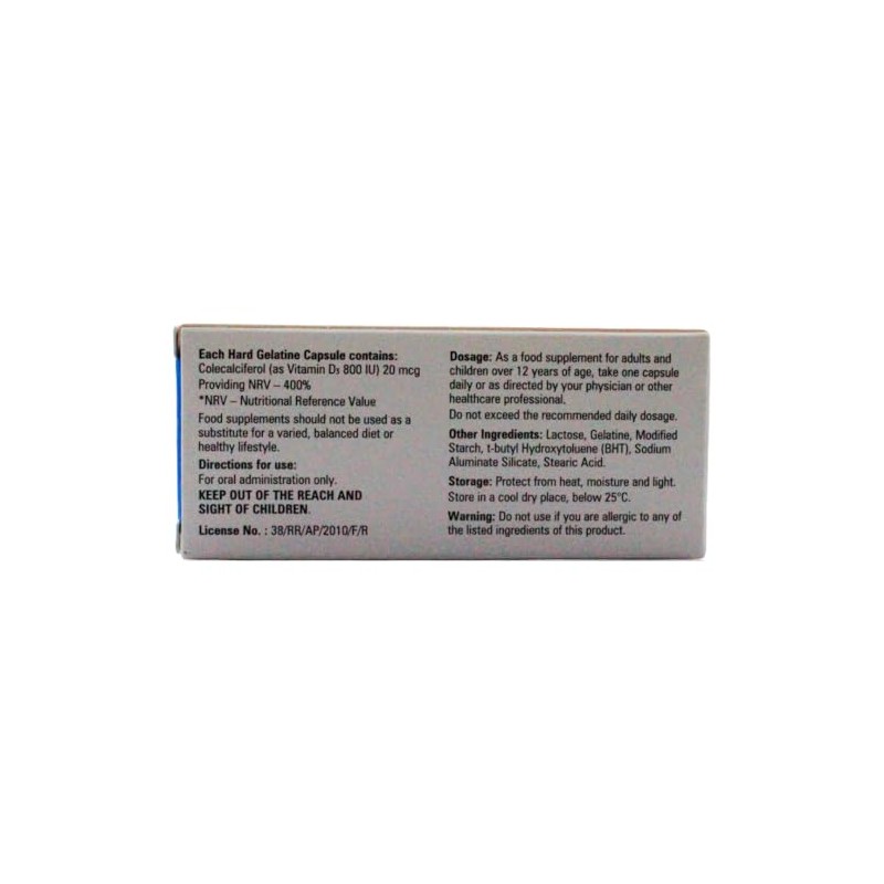 One Step | Vitamin D 800IU | Colecalciferol Capsules |