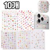 Put 5 pieces Flower Cloud Rainbow 3D Mini Deco Emboss Sticker, Mixed (KD614) 5P, 2 sets, Mixed (KD614) 5P / 담다 5개입 꽃 구름 무지개 3D 미니 데코 엠보 스티커, 혼합(KD614)5P, 2세트, 혼합(KD614)5P