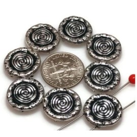 Does Not Apply Slider Beads (8 pc)  2 hole beads Spacer Beads Sliderbeads Bracelet Beads Flat